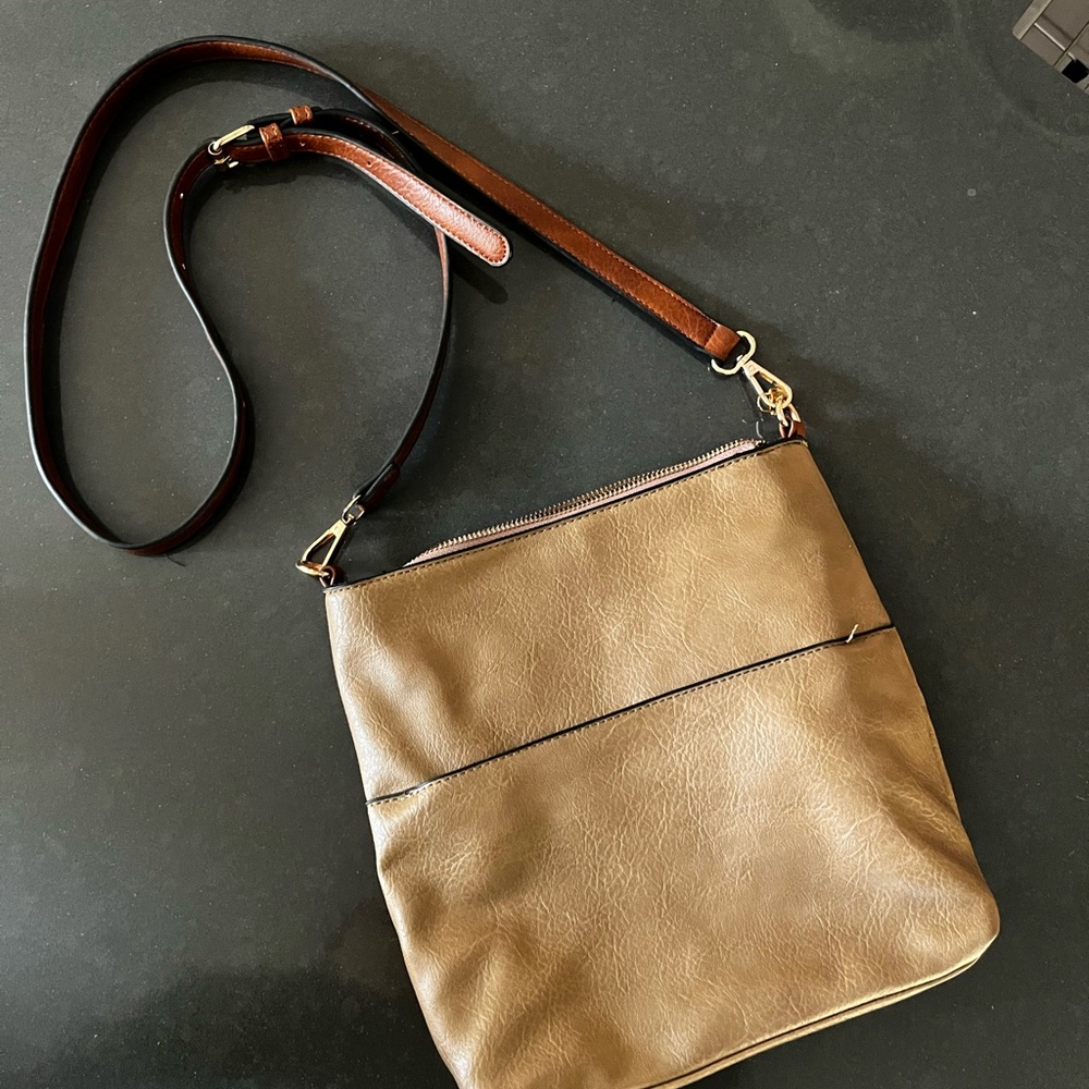 Vegan Leather Crossbody Bag